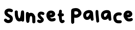 Sunset Palace Font Image