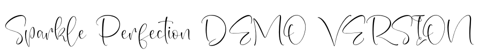 Sparkle Perfection DEMO VERSION Font Image