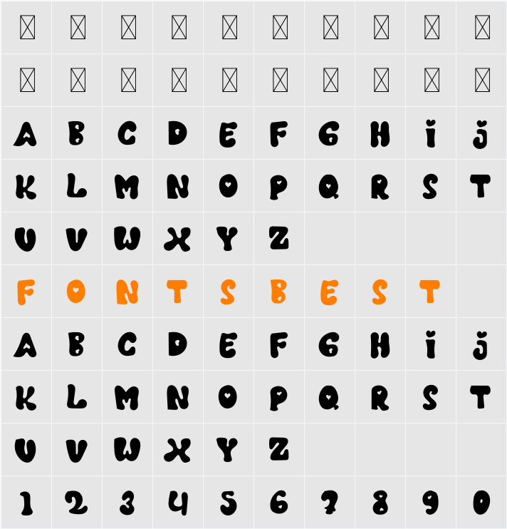 Holding Character Map