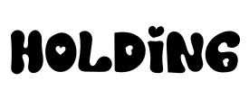 Holding Font Image
