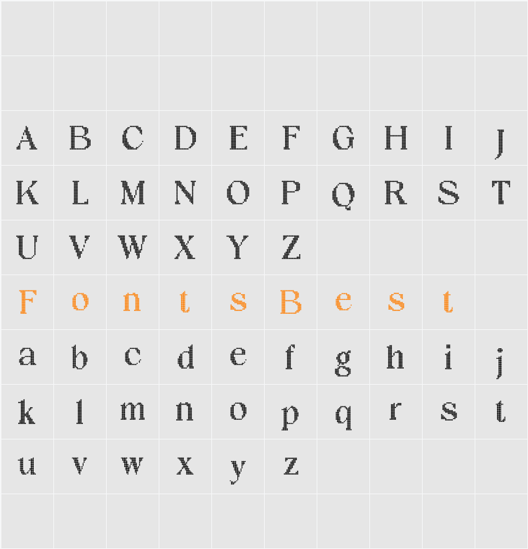 Briallen Disco Demo Character Map