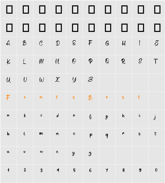 Claudias Character Map