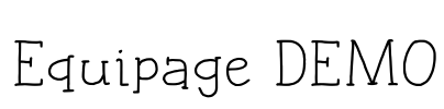 Equipage DEMO Font Image