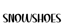 Snowshoes Font Image