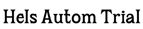 Hels Autom Trial Font Image