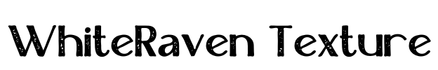 WhiteRaven Texture Font Image
