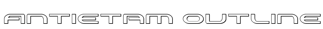 Antietam Outline Font Image