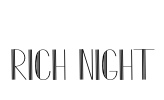 Rich Night Font Image