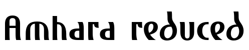 Amhara reduced Font Image