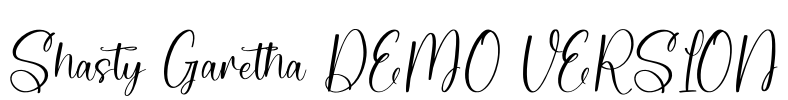 Shasty Garetha DEMO VERSION Font Image