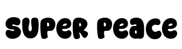 Super Peace Font Image