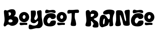 Boycot Ranco Font Image