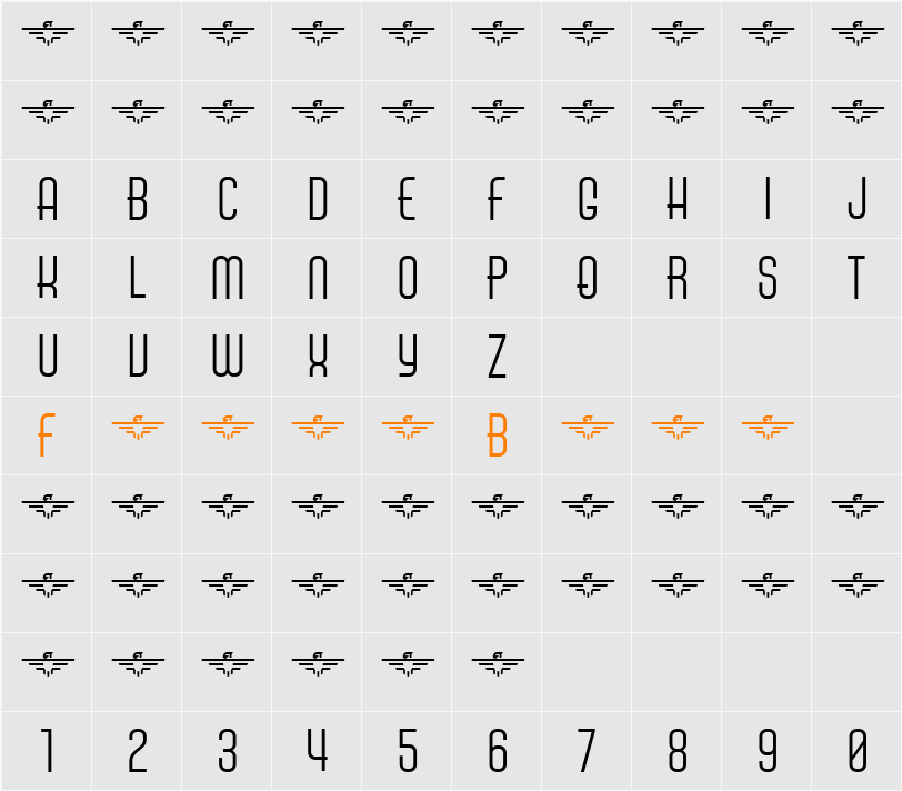 Air Americana DEMO Character Map
