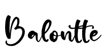 Balontte Font Image
