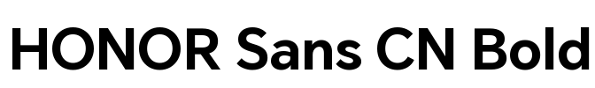 HONOR Sans CN Bold