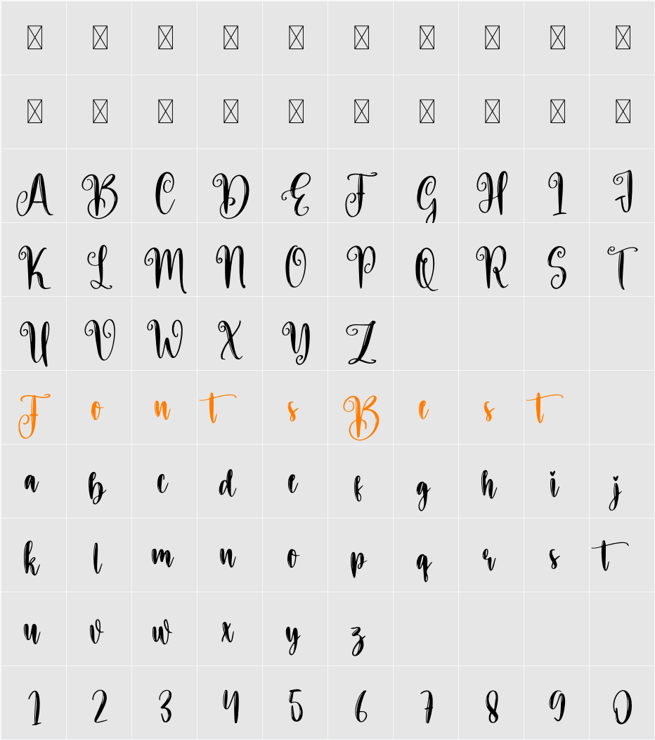 Hello Easter Character Map