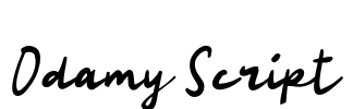 Odamy Script Font Image