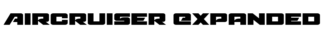 Aircruiser Expanded Font Image