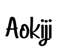 Aokiji Font Image