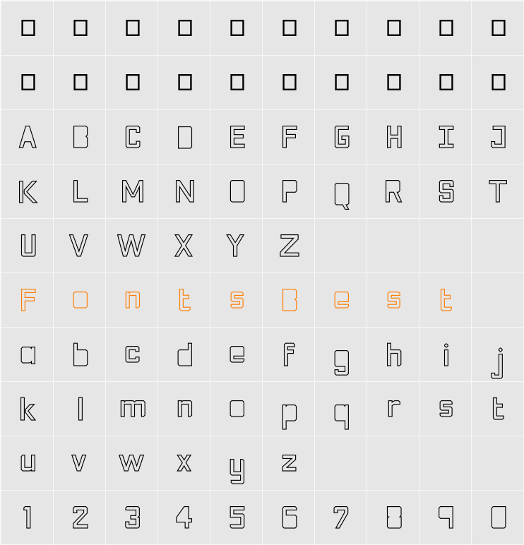 Phola Solid Ou C Character Map