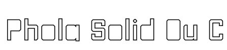Phola Solid Ou C Font Image