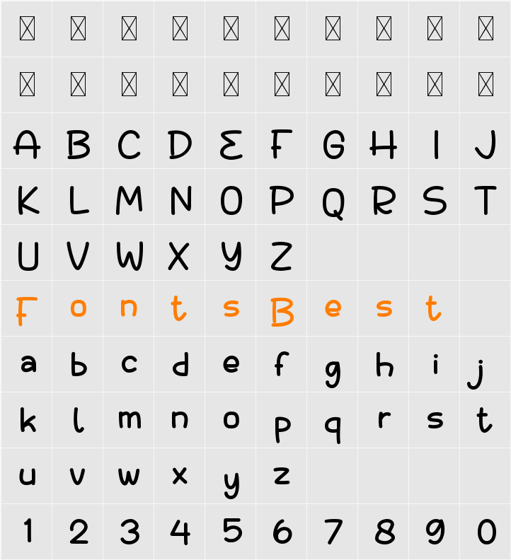 Alphabet Character Map