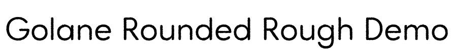 Golane Rounded Rough Demo Font Image