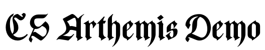 CS Arthemis Demo Font Image