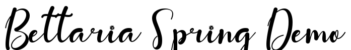 Bettaria Spring Demo Font Image
