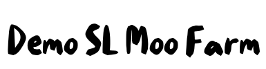 Demo SL Moo Farm Font Image
