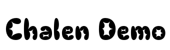 Chalen Demo Font Image