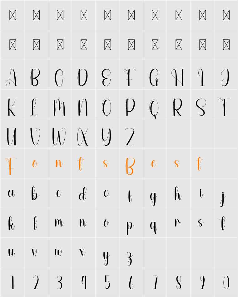 Amused Character Map