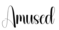 Amused Font Image