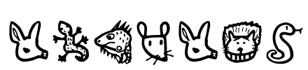 Animals Font Image