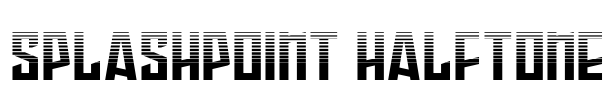 Splashpoint Halftone Font Image