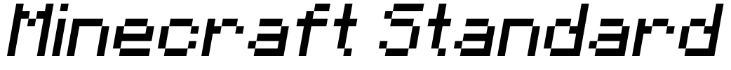 Minecraft Standard Font Image