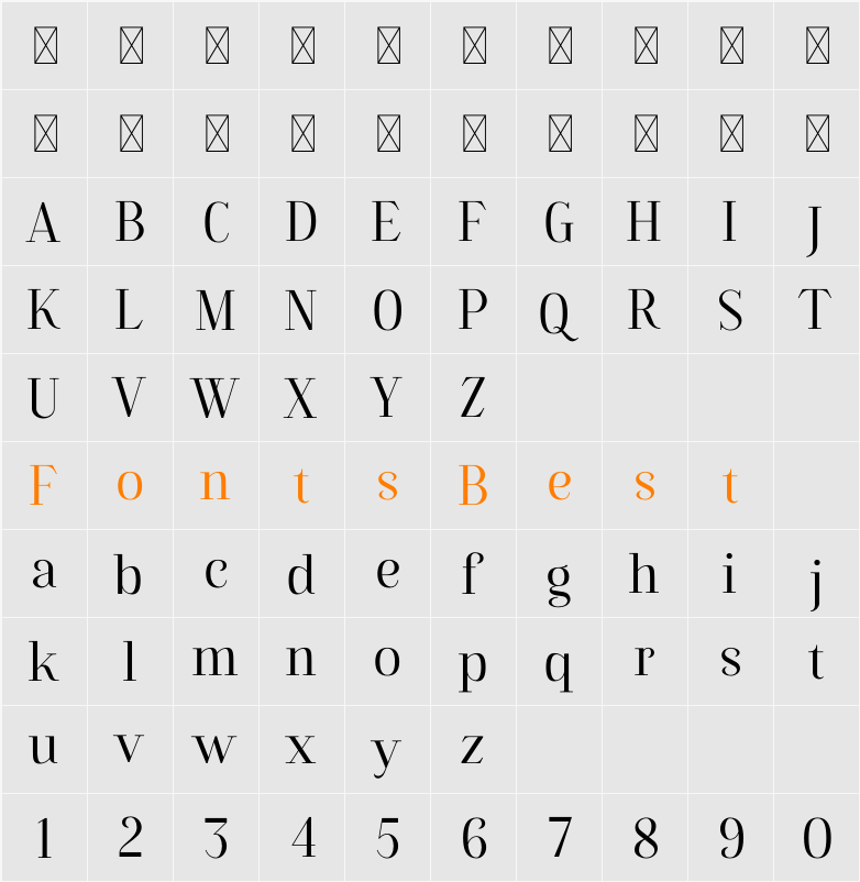 Flowrite Demo Character Map