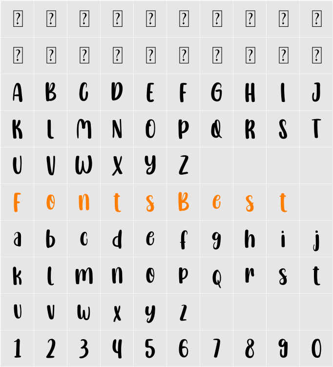 Lovely Bestie Character Map