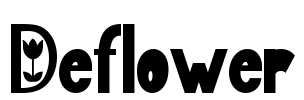 Deflower Font Image