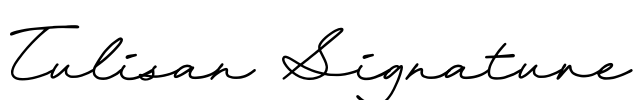 Tulisan Signature Font Image