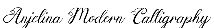 Anjelina Modern Calligraphy Font Image
