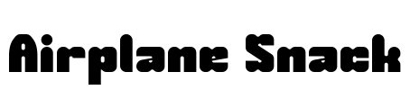 Airplane Snack Font Image