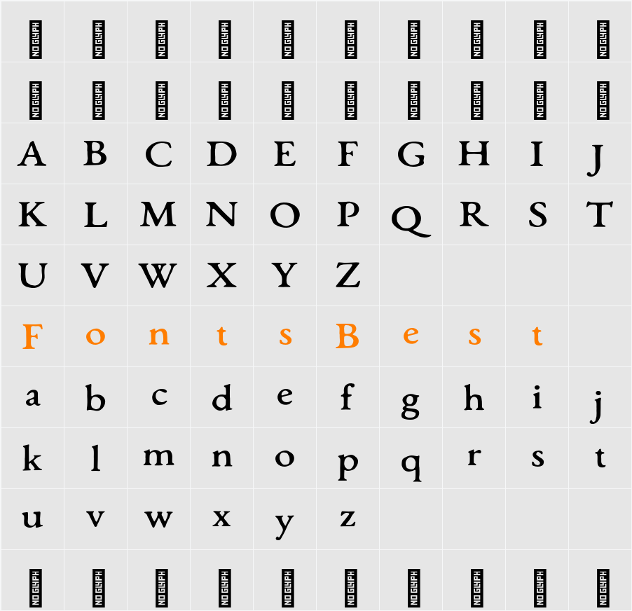 Monecias Character Map