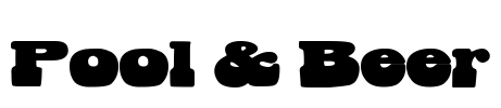 Pool & Beer Font Image