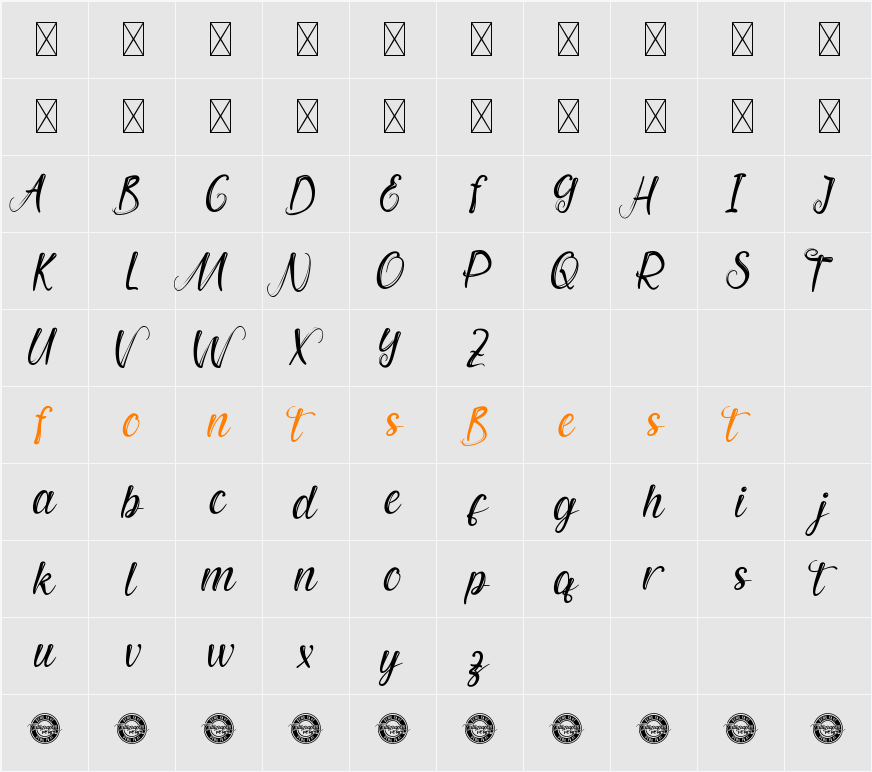 MatchaMilkDemo Character Map