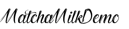 MatchaMilkDemo Font Image