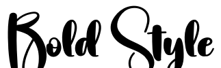 Bold Style Font Image