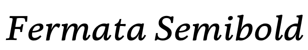 Fermata Semibold Font Image