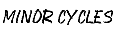 Minor Cycles Font Image