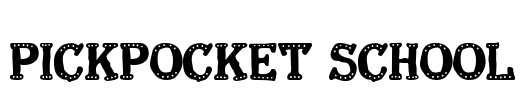 Pickpocket School Font Image
